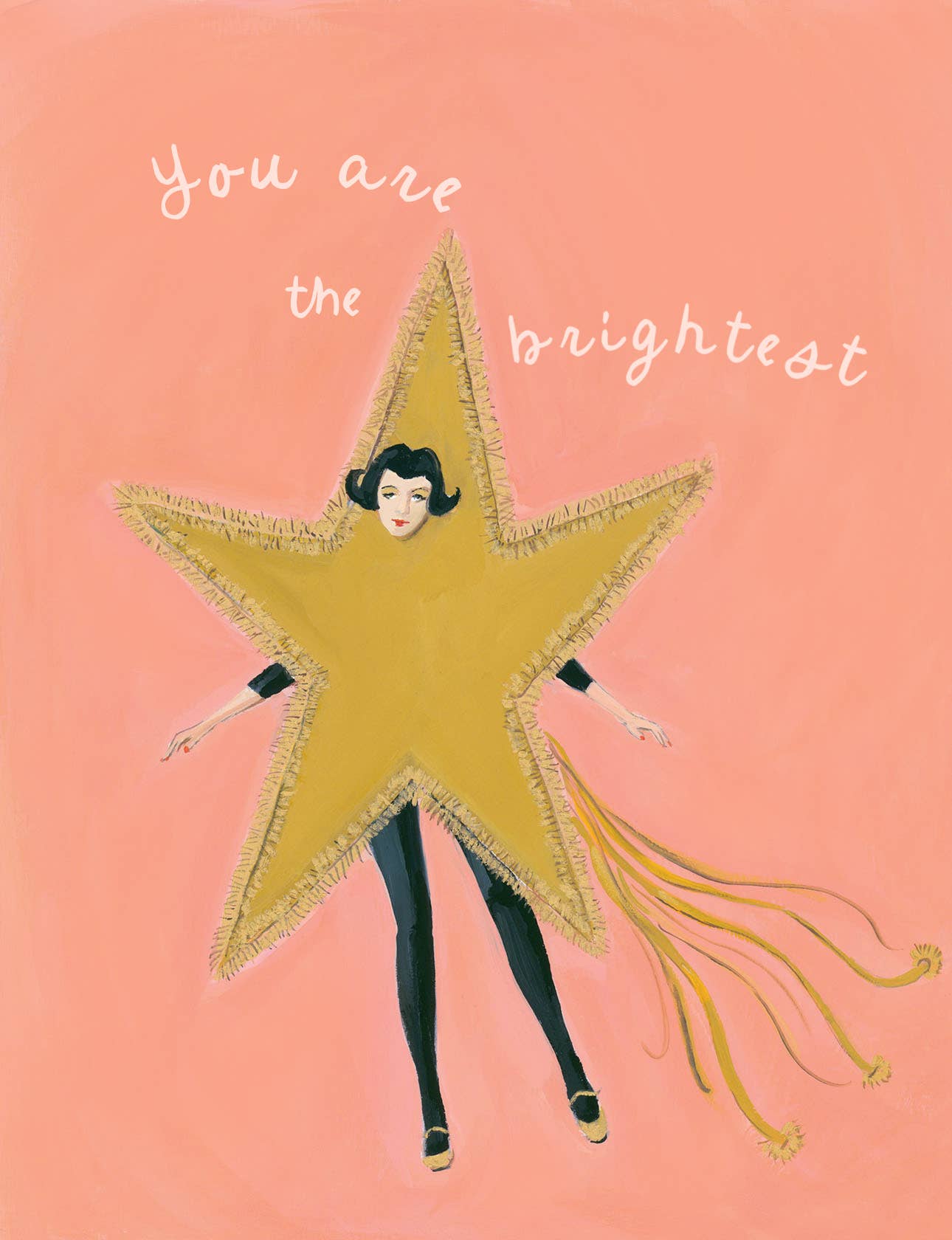 Brightest Star Card. Friendship, Love and Support Card.