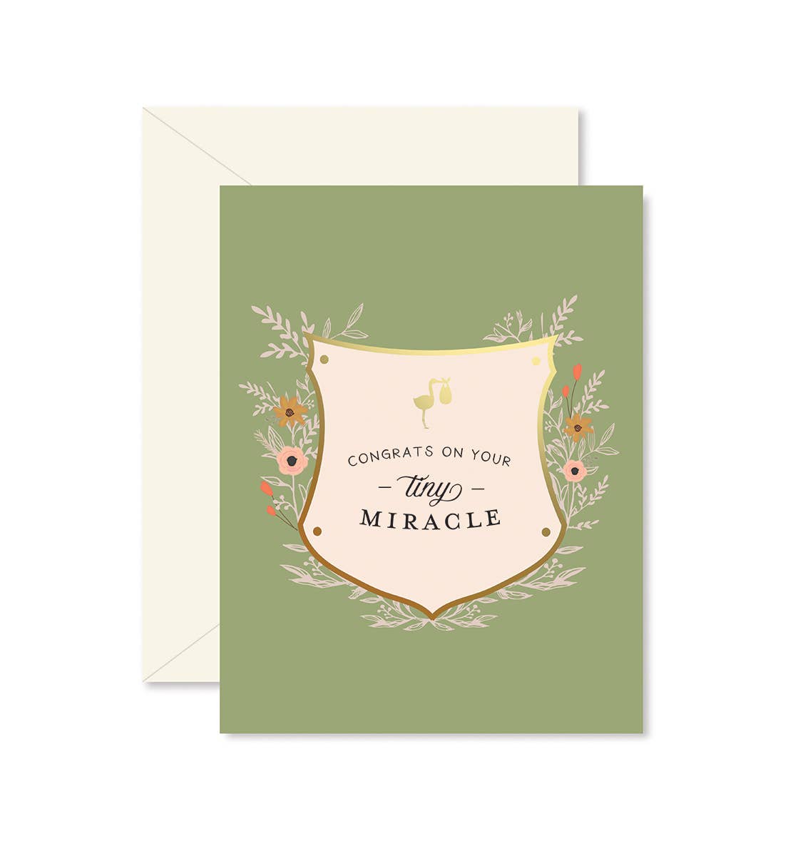 Tiny Miracle New Baby Greeting Card