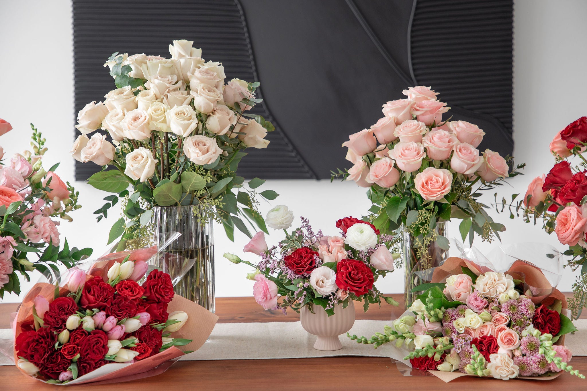 Luxury Valentine's Day flower arrangements,  London Ontario delivery. 