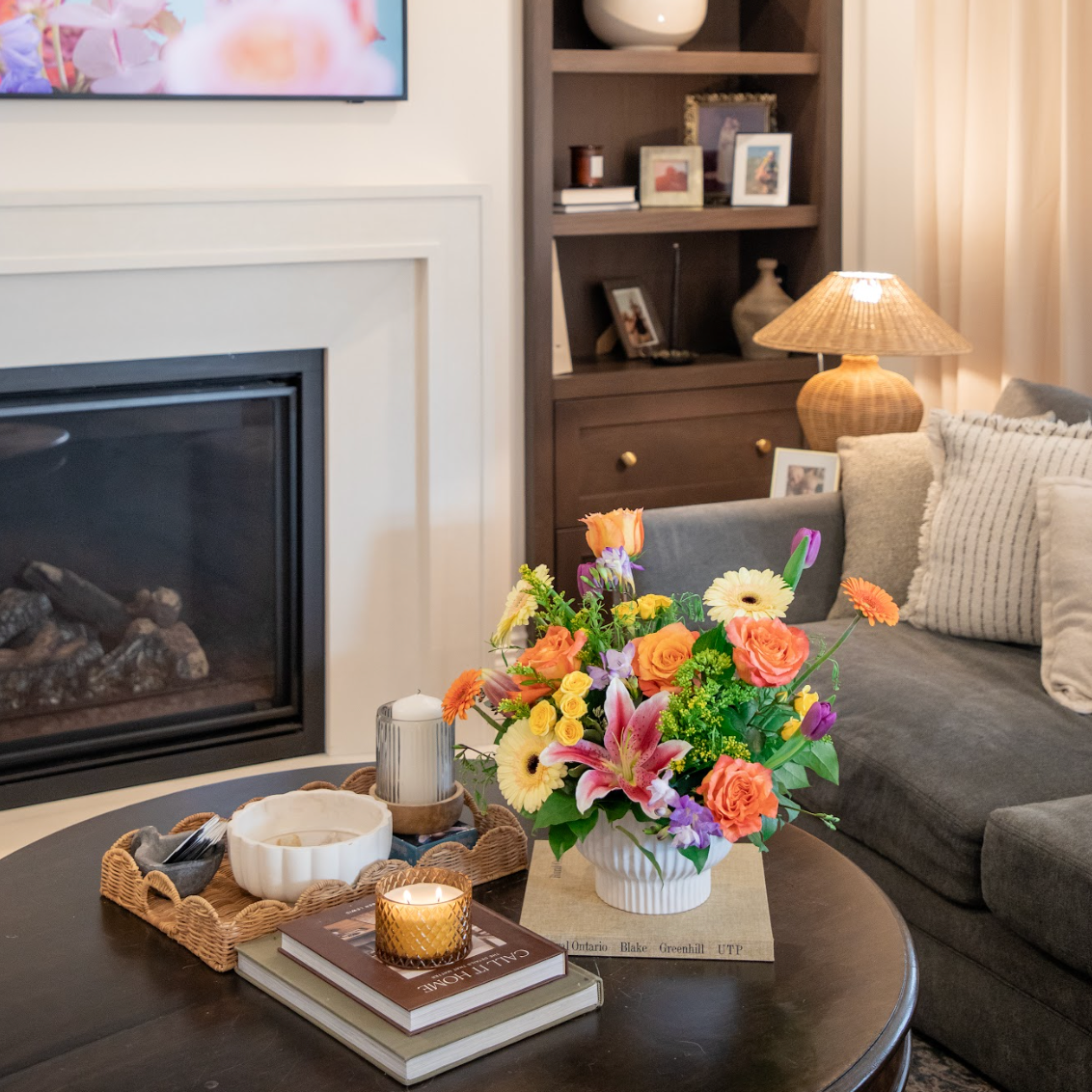 Bright flower arrangement