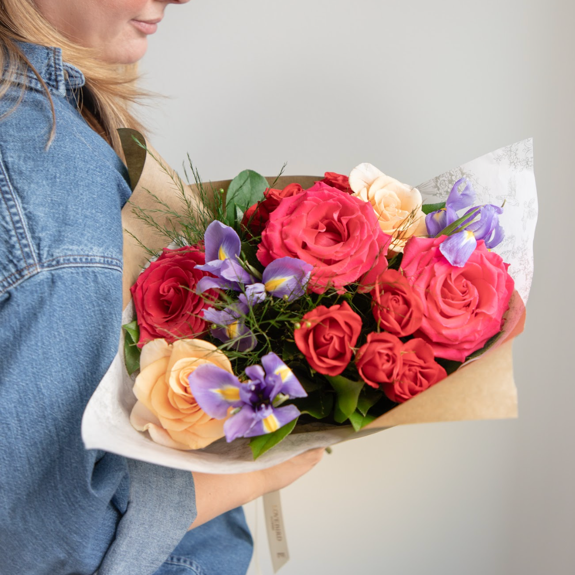 Jewel tone bright bouquet from Lovebird Flowers
